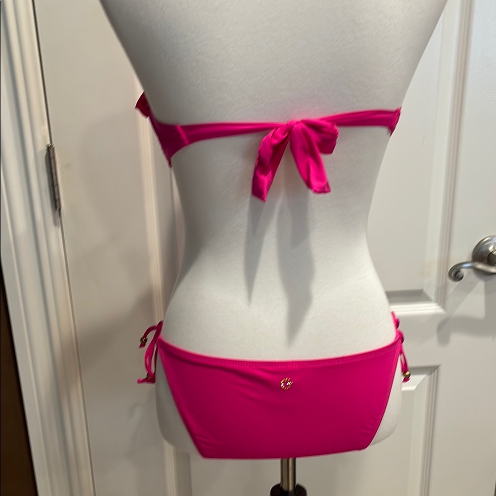 Pink Ruffled Bikini Set - Picture 4 of 7